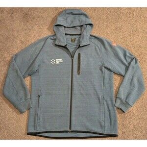 Uniqlo Street Soccer USA Blue Full Zip Hoodie Sweatshirt Men's XL